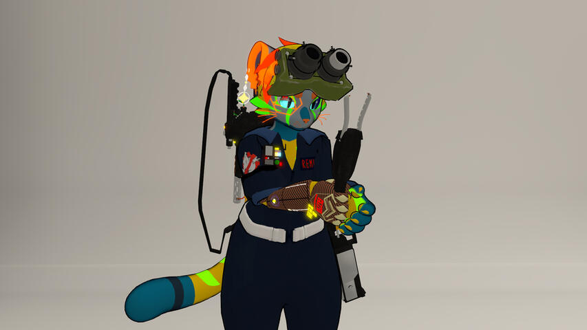 Sam as a Ghost Buster (Made By Ashxy_Wolf)